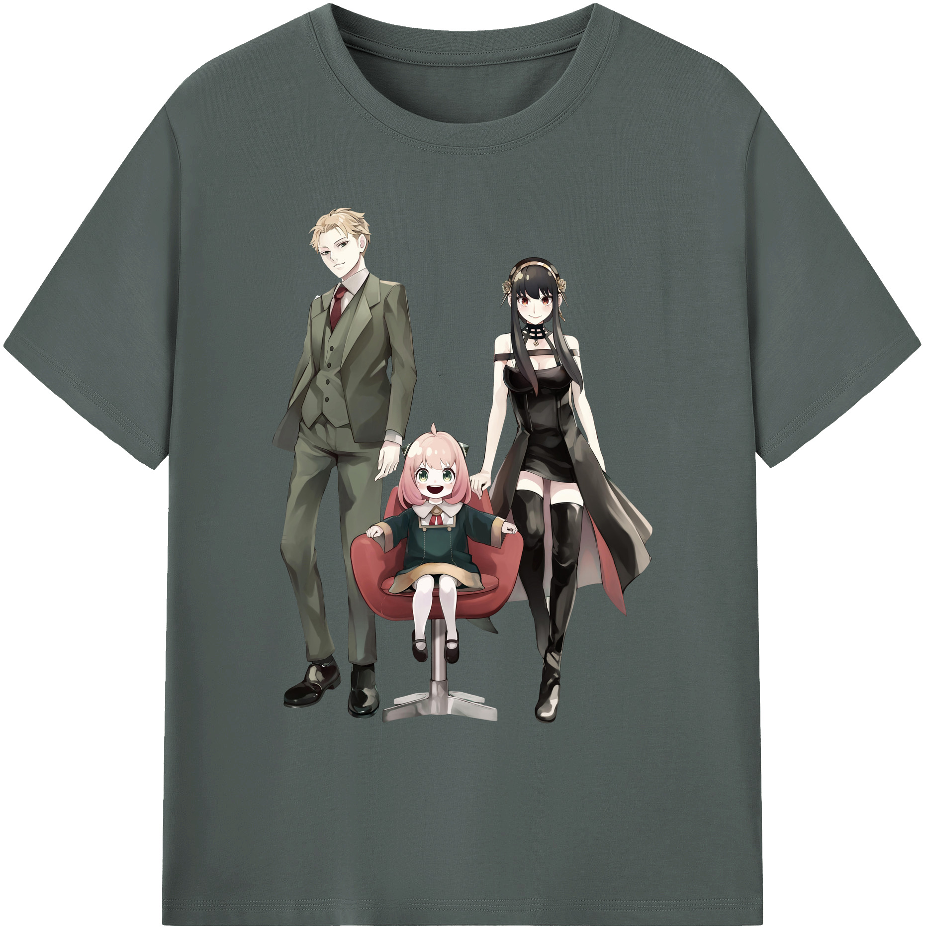 （画像用） SPY×FAMILY间谍家家酒 綿100％ メンズ半袖Tシャツ｜肌触りやわらか＆通気性